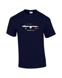 RS Mexico Escort T Shirt with Vatanen Acropolis print. Mk2 Escort rally car t-shirt in a range of colours. Mens Escort rally car gift.