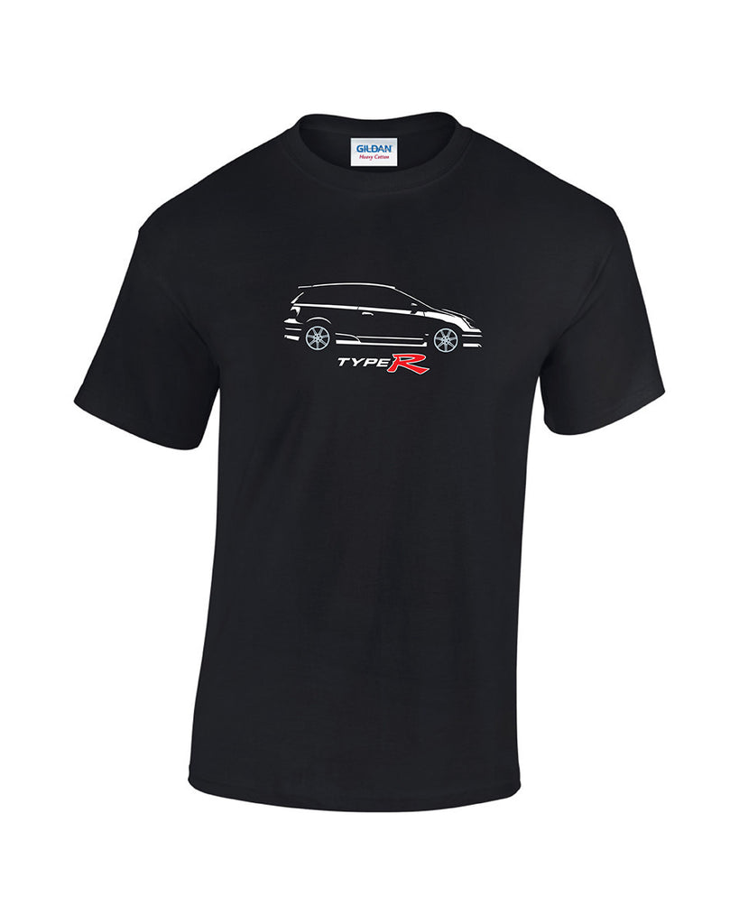 Honda Civic Type R print T Shirt in two colours and a range of sizes at great prices. Type R enthusiast shirt.