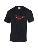 Mitsubishi Evo print T-Shirt in two colours and a range of sizes at low prices. Exclusive Evo 6 design in road and Makinen edition colours.