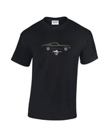Classic Mustang T-Shirt in two styles (Bullitt & Race) at low prices and a range of sizes. Great quality t shirts at unbeatable prices.